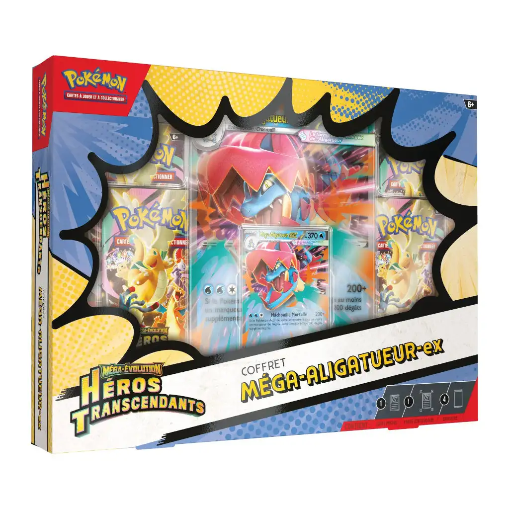 Coffret Méga-Aligatueur-ex héros Transcendants
