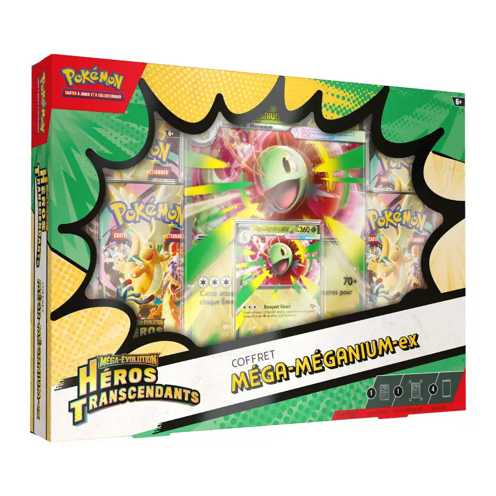 Coffret Méga-Méganium-ex Héros Transcendants ME2.5